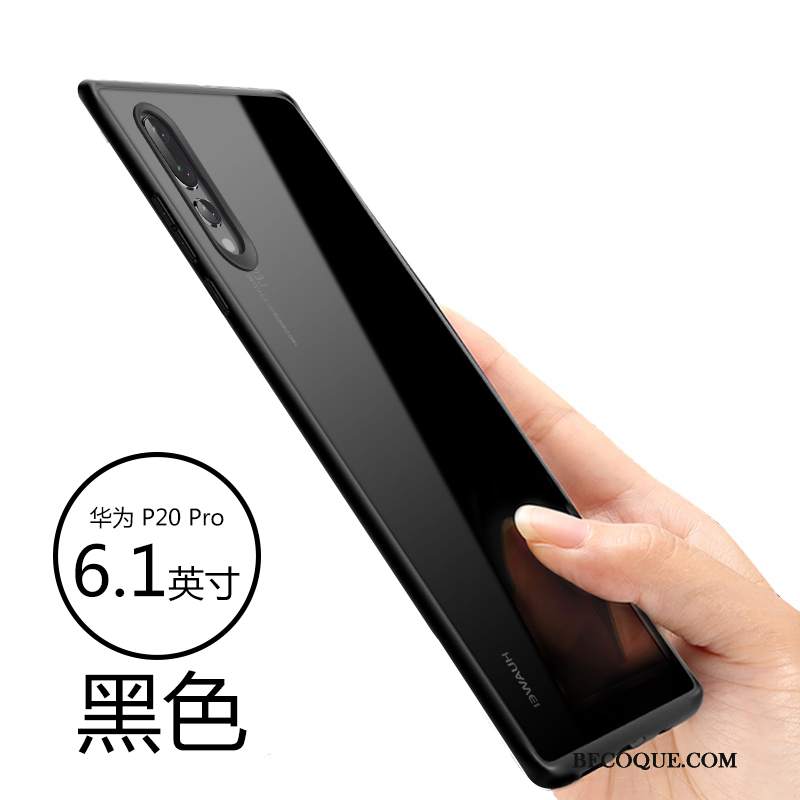 Futerał Huawei P20 Pro Silikonowe Anti-fall Czarny, Etui Huawei P20 Pro Torby Cienkiena Telefon