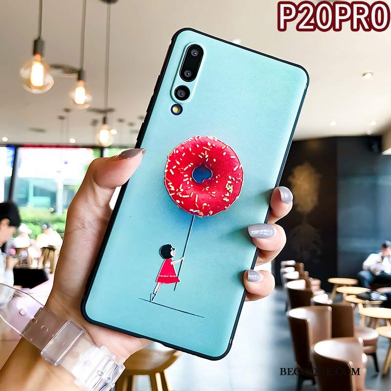 Futerał Huawei P20 Pro Silikonowe Ring Tendencja, Etui Huawei P20 Pro Kreatywne Na Telefon Mały