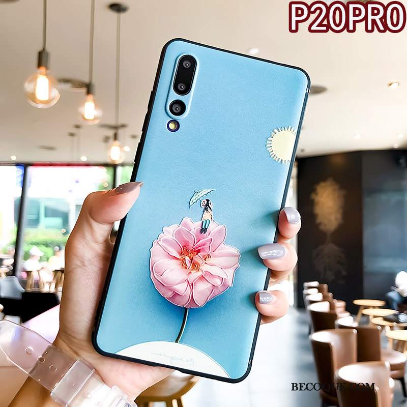 Futerał Huawei P20 Pro Silikonowe Ring Tendencja, Etui Huawei P20 Pro Kreatywne Na Telefon Mały