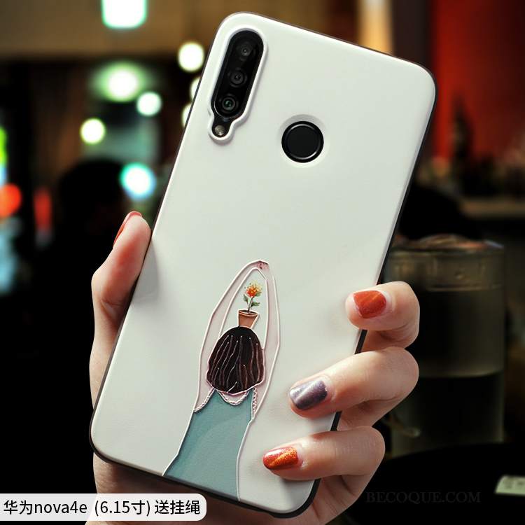 Futerał Huawei P30 Lite Kreatywne Świeży Modna Marka, Etui Huawei P30 Lite Silikonowe Nowy Czerwony Netto