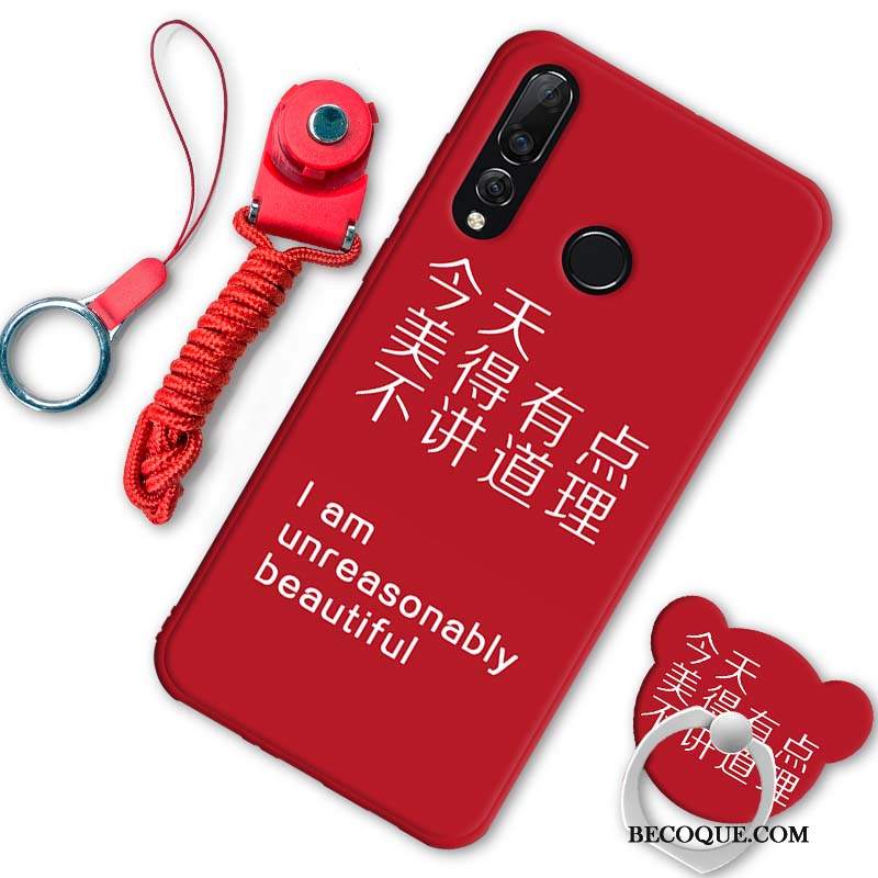 Futerał Huawei P30 Lite Miękki Wiszące Ozdoby Tendencja, Etui Huawei P30 Lite Torby Na Telefon Czerwony