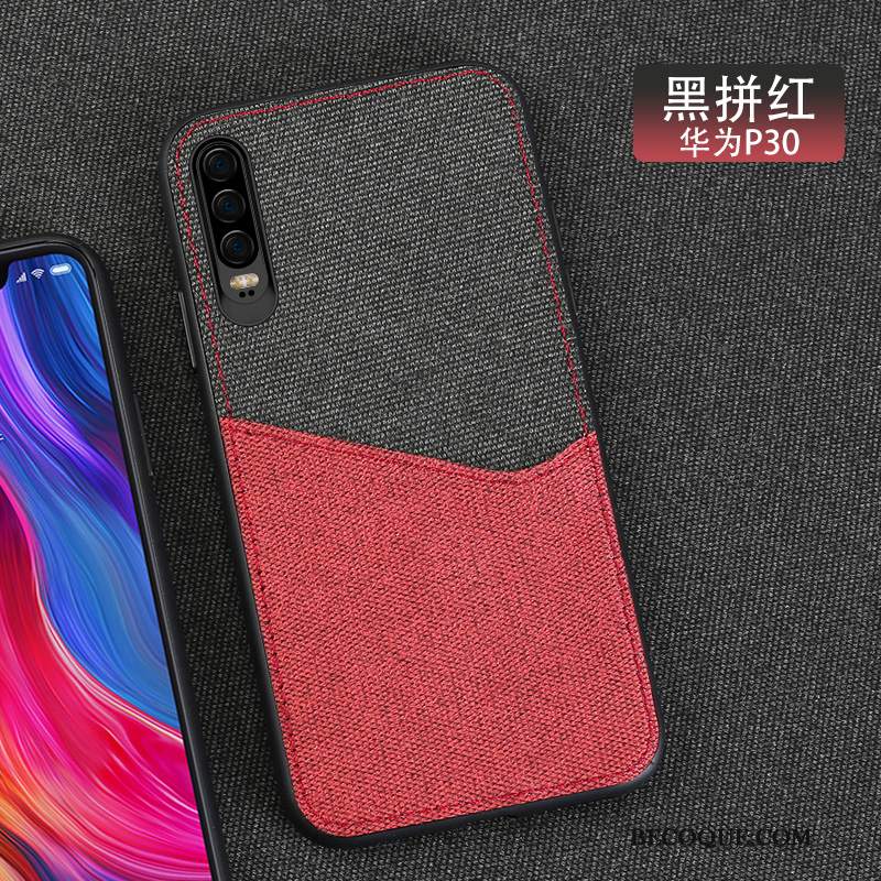 Futerał Huawei P30 Luksusowy Eleganckie Osobowość, Etui Huawei P30 Torby Szary Wzór