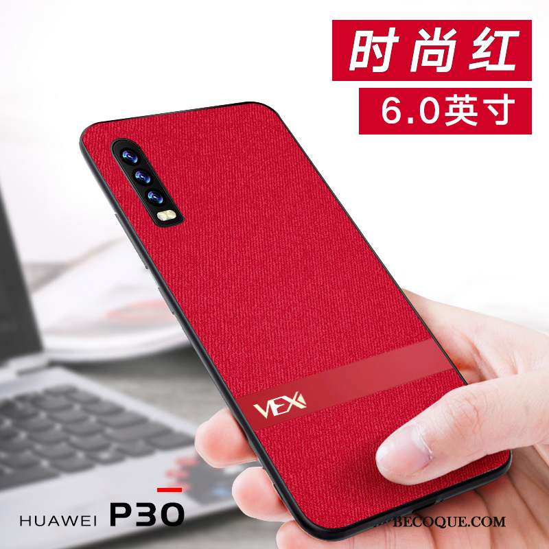 Futerał Huawei P30 Miękki Anti-fall Czerwony Netto, Etui Huawei P30 Torby Osobowośćna Telefon