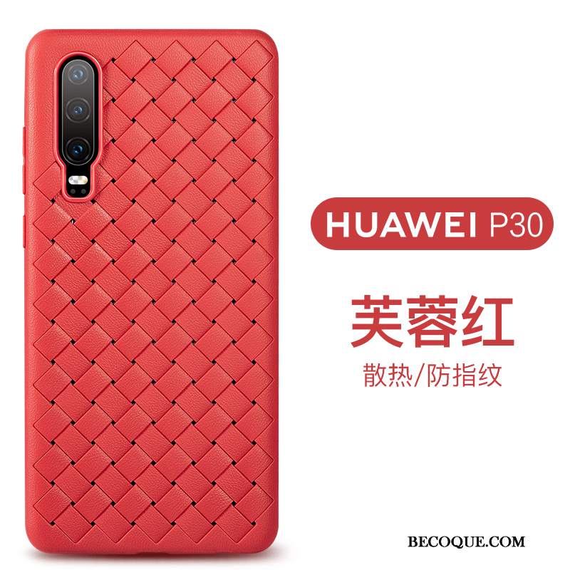 Futerał Huawei P30 Miękki Oddychające Różowe, Etui Huawei P30 Silikonowe Biznes Anti-fall