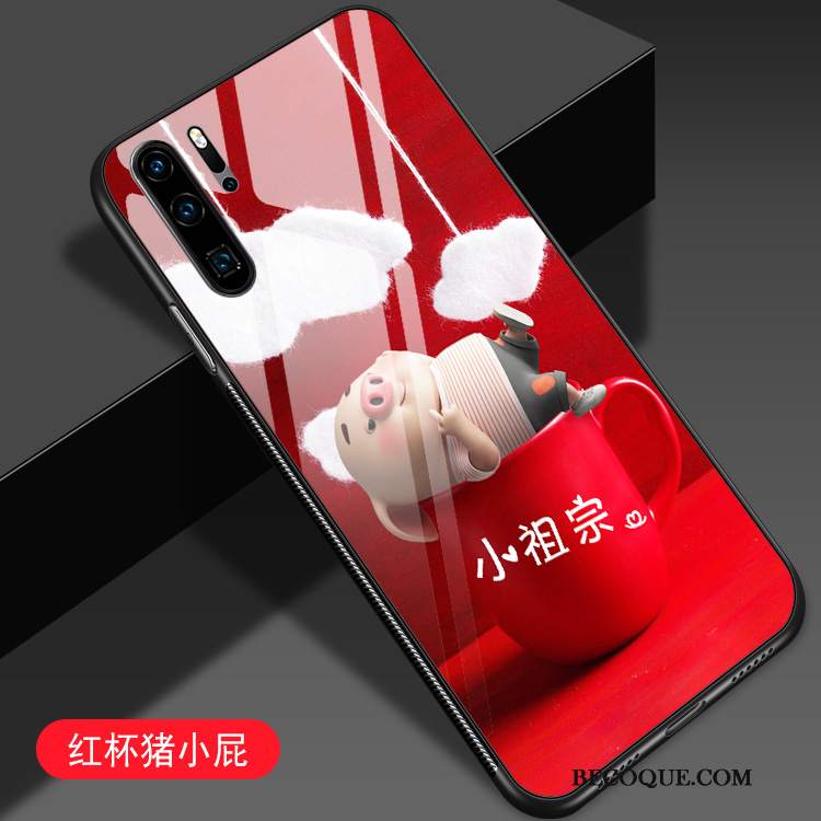 Futerał Huawei P30 Pro Kreskówka Czerwony Netto Młodzież, Etui Huawei P30 Pro Kreatywne Na Telefon Anti-fall