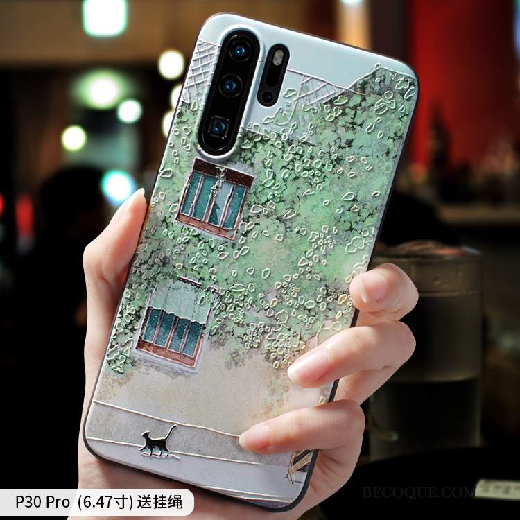 Futerał Huawei P30 Pro Miękki Anti-fall Osobowość, Etui Huawei P30 Pro Silikonowe Modna Marka Mały