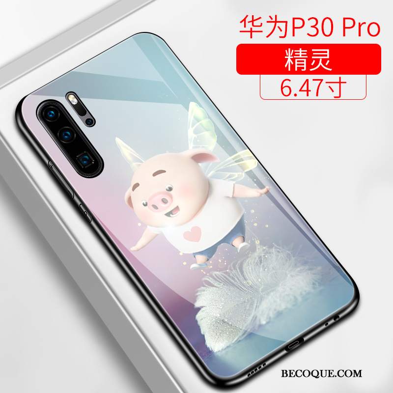 Futerał Huawei P30 Pro Miękki Mały Zielony, Etui Huawei P30 Pro Silikonowe Osobowość Cienkie