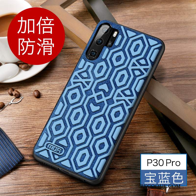 Futerał Huawei P30 Pro Miękki Osobowość Zielony, Etui Huawei P30 Pro Torby Nubuku Cienkie