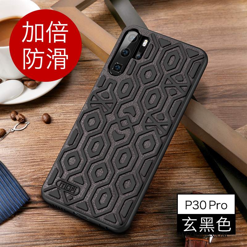 Futerał Huawei P30 Pro Miękki Osobowość Zielony, Etui Huawei P30 Pro Torby Nubuku Cienkie