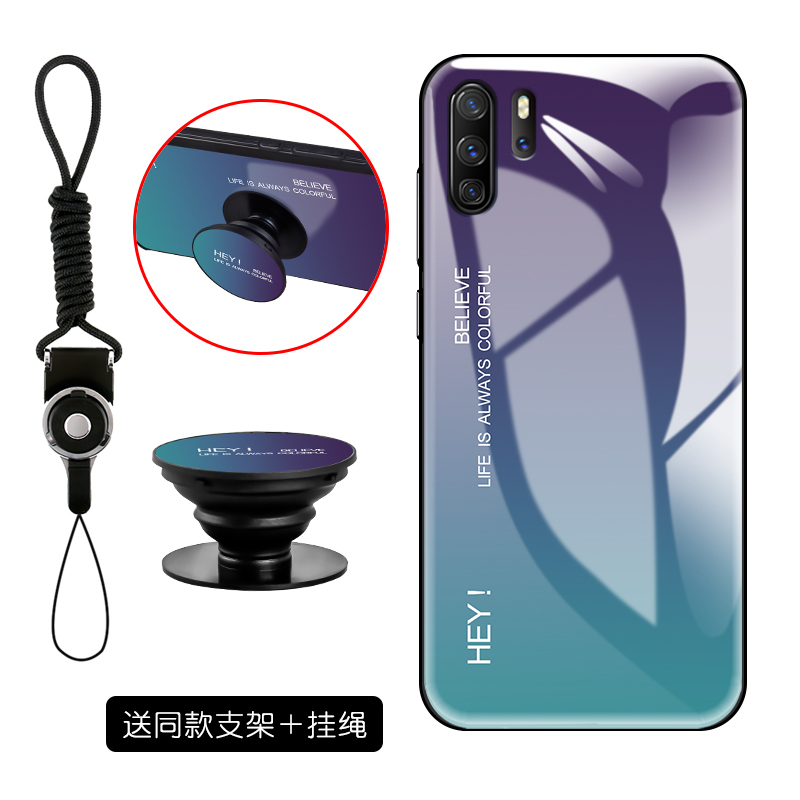 Futerał Huawei P30 Pro Silikonowe Lustrona Telefon, Etui Huawei P30 Pro Kreatywne Czerwony Netto Proste