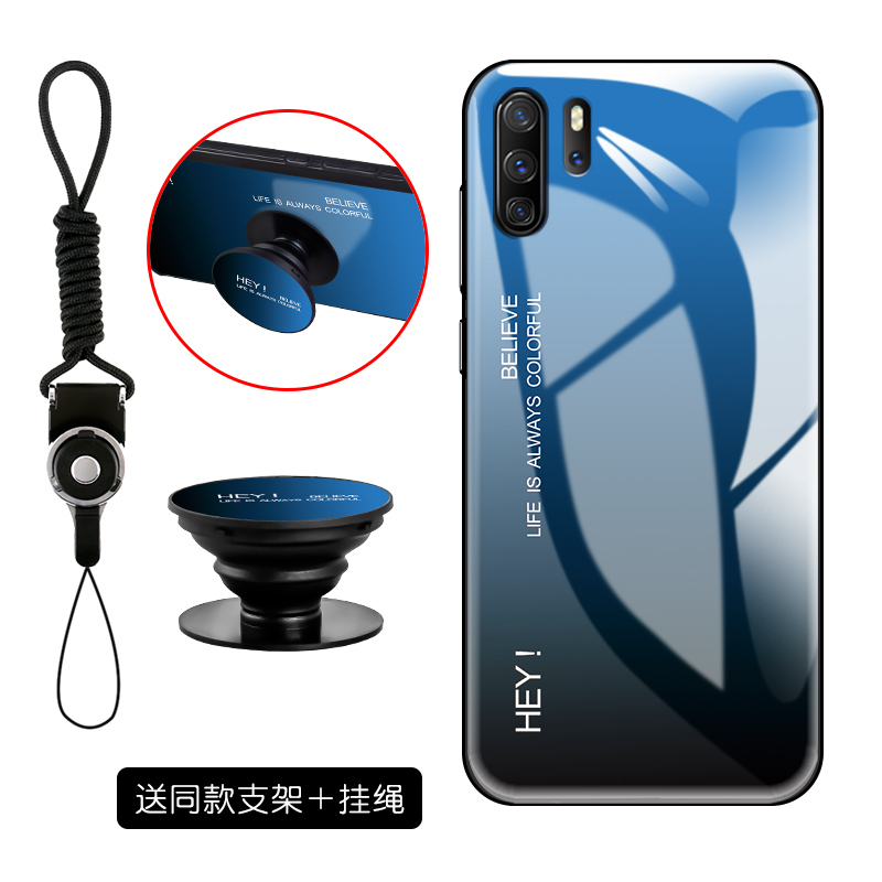 Futerał Huawei P30 Pro Silikonowe Lustrona Telefon, Etui Huawei P30 Pro Kreatywne Czerwony Netto Proste