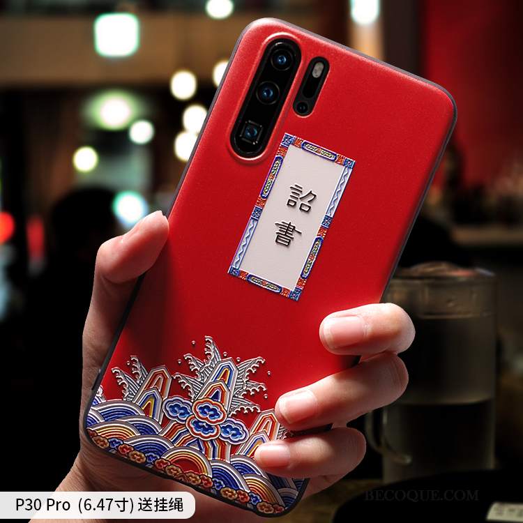 Futerał Huawei P30 Pro Silikonowe Zakochani Nubuku, Etui Huawei P30 Pro Torby Czerwony Netto Nowy