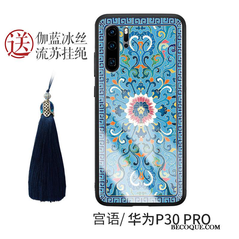 Futerał Huawei P30 Pro Torby Czerwony Osobowość, Etui Huawei P30 Pro Kreatywne Szkło Chiński Styl