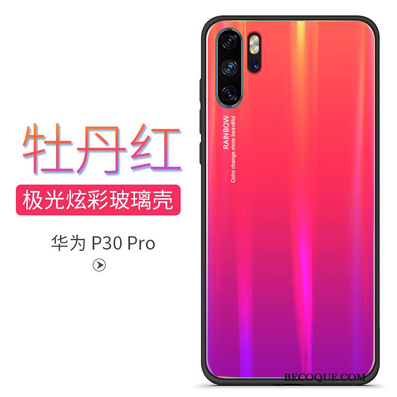 Futerał Huawei P30 Pro Torby Wysoki Koniec Czerwony, Etui Huawei P30 Pro Moda Czerwony Netto Lustro