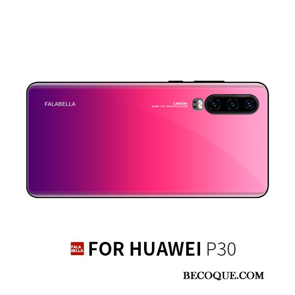 Futerał Huawei P30 Silikonowe Wiszące Ozdoby Szkło, Etui Huawei P30 Torby Osobowość Anti-fall