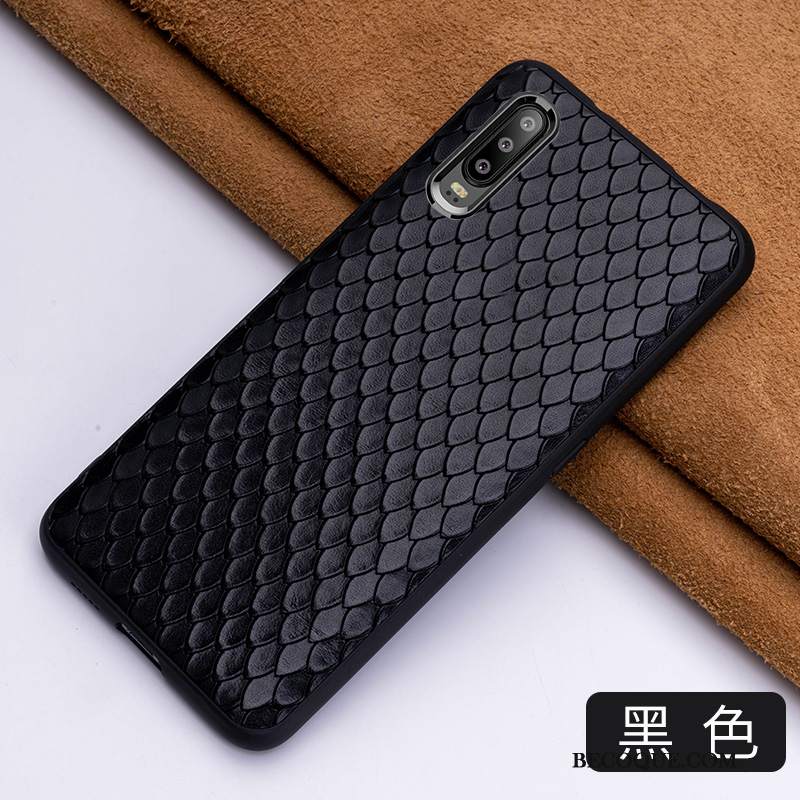 Futerał Huawei P30 Skóra Anti-fall Tendencja, Etui Huawei P30 Ochraniacz Niebieski Osobowość