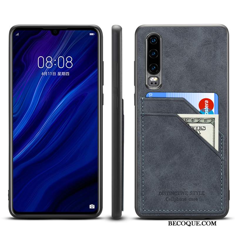 Futerał Huawei P30 Torby Na Telefon Zielony, Etui Huawei P30 Skóra Cienkie Anti-fall