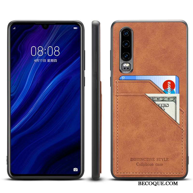 Futerał Huawei P30 Torby Na Telefon Zielony, Etui Huawei P30 Skóra Cienkie Anti-fall