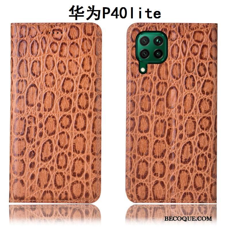 Futerał Huawei P40 Lite Ochraniacz Na Telefon Czerwony, Etui Huawei P40 Lite Skóra Anti-fall