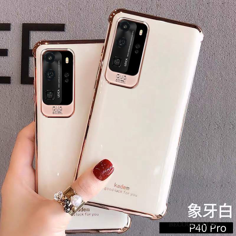 Futerał Huawei P40 Pro Kreatywne Zielony Anti-fall, Etui Huawei P40 Pro Silikonowe Osobowośćna Telefon