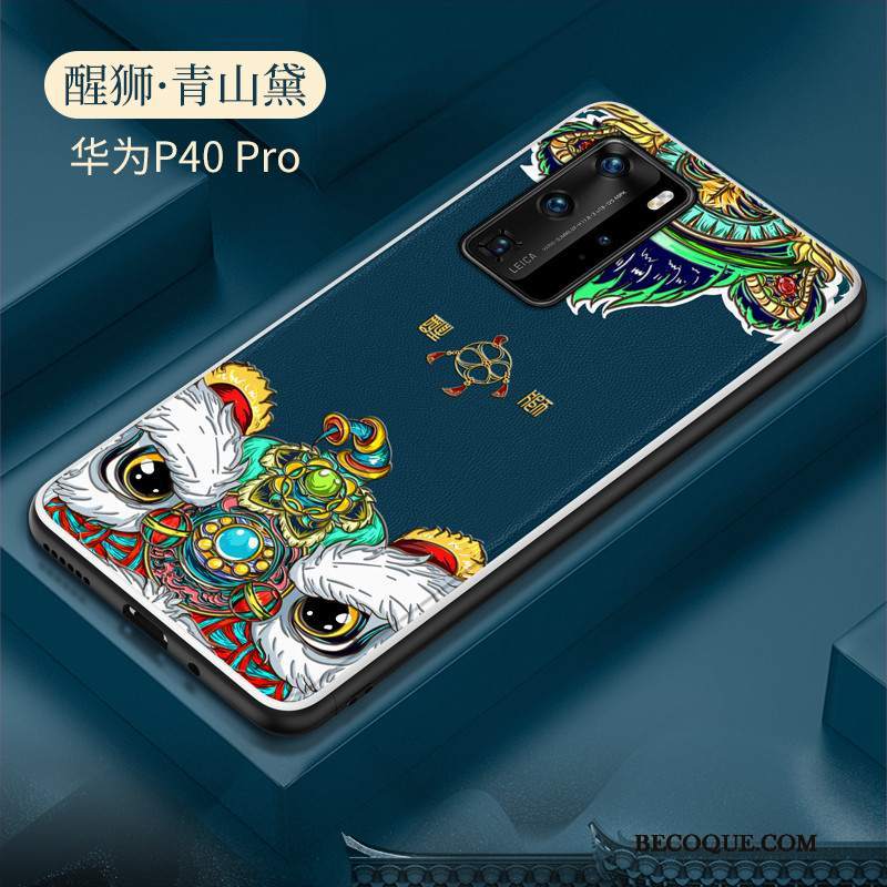 Futerał Huawei P40 Pro Ochraniacz Osobowość Wzór, Etui Huawei P40 Pro Silikonowe Chiński Styl Tendencja