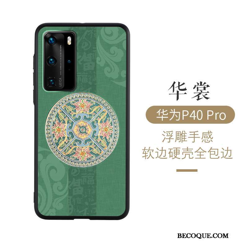 Futerał Huawei P40 Pro Relief Niebieskina Telefon, Etui Huawei P40 Pro Ochraniacz Osobowość Cienkie