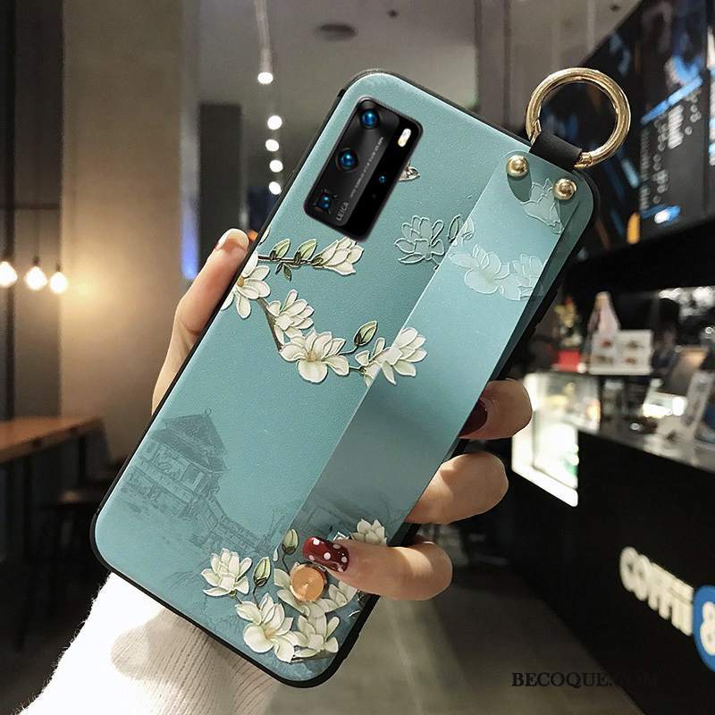 Futerał Huawei P40 Pro Torby Wiatrna Telefon, Etui Huawei P40 Pro Ochraniacz Niebieski