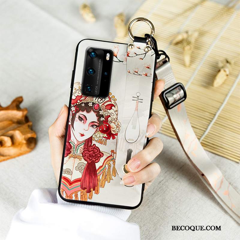 Futerał Huawei P40 Pro Vintage Nowy Opera Pekińska, Etui Huawei P40 Pro Silikonowe Dramat Anti-fall