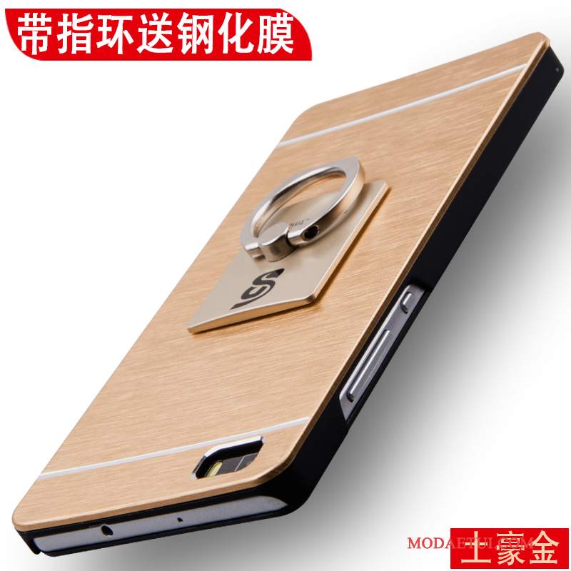 Futerał Huawei P8 Lite Metal Anti-fallna Telefon, Etui Huawei P8 Lite Ochraniacz Srebro Złoto