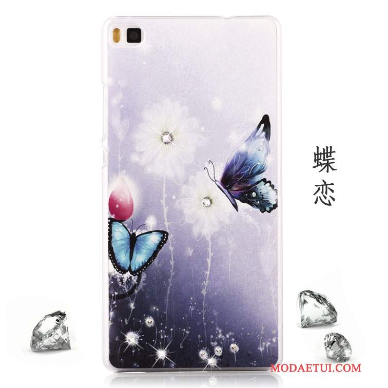 Futerał Huawei P8 Lite Rhinestone Czerwony Młodzież, Etui Huawei P8 Lite Kolor Na Telefon