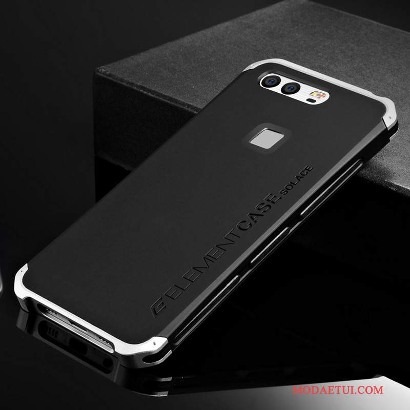 Futerał Huawei P9 Metal Granica Anti-fall, Etui Huawei P9 Ochraniacz Złoto Osobowość