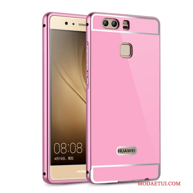 Futerał Huawei P9 Metal Granicana Telefon, Etui Huawei P9 Ochraniacz Srebro Tylna Pokrywa