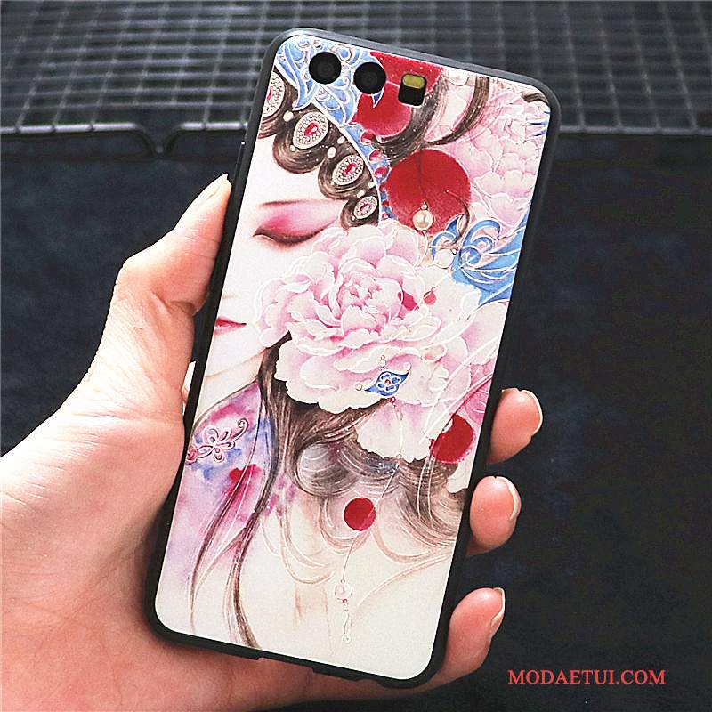 Futerał Huawei P9 Plus Kolor Anti-fall Hua Dan, Etui Huawei P9 Plus Kreatywne Na Telefon Chiński Styl