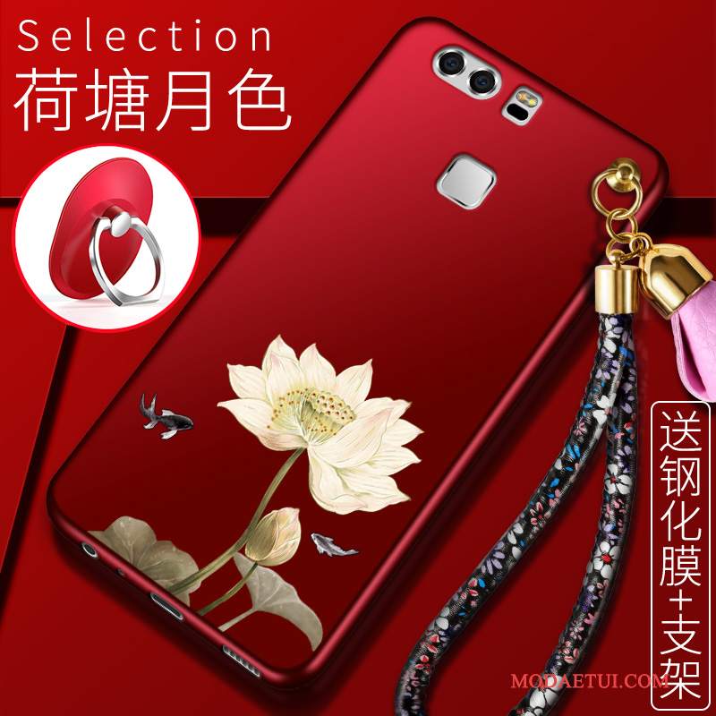 Futerał Huawei P9 Plus Kreatywne Osobowość Czerwony, Etui Huawei P9 Plus Miękki Na Telefon Anti-fall