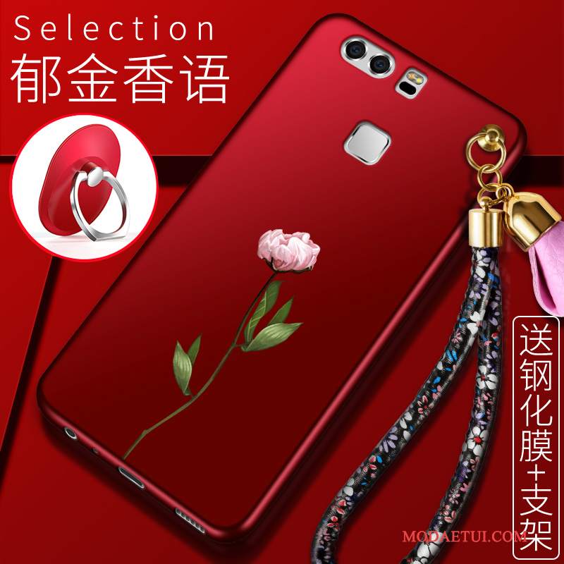 Futerał Huawei P9 Plus Kreatywne Osobowość Czerwony, Etui Huawei P9 Plus Miękki Na Telefon Anti-fall