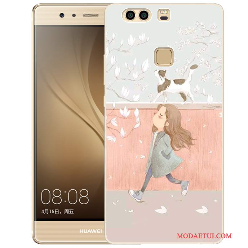 Futerał Huawei P9 Plus Kreskówka Różowena Telefon, Etui Huawei P9 Plus Miękki