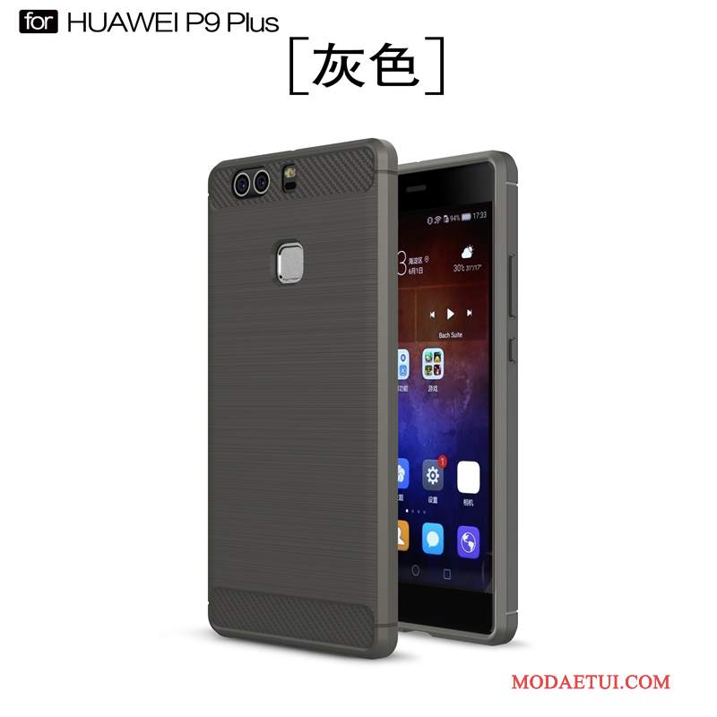 Futerał Huawei P9 Plus Silikonowe Anti-fall Czarny, Etui Huawei P9 Plus Torby Tendencjana Telefon