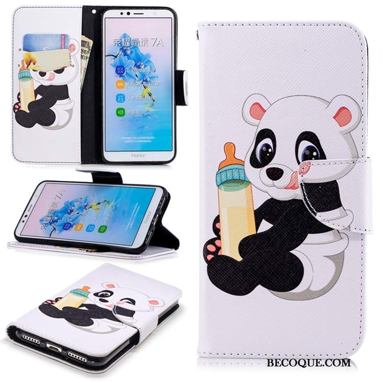 Futerał Huawei Y6 2018 Pokrowce Anti-fall Biały, Etui Huawei Y6 2018 Skóra