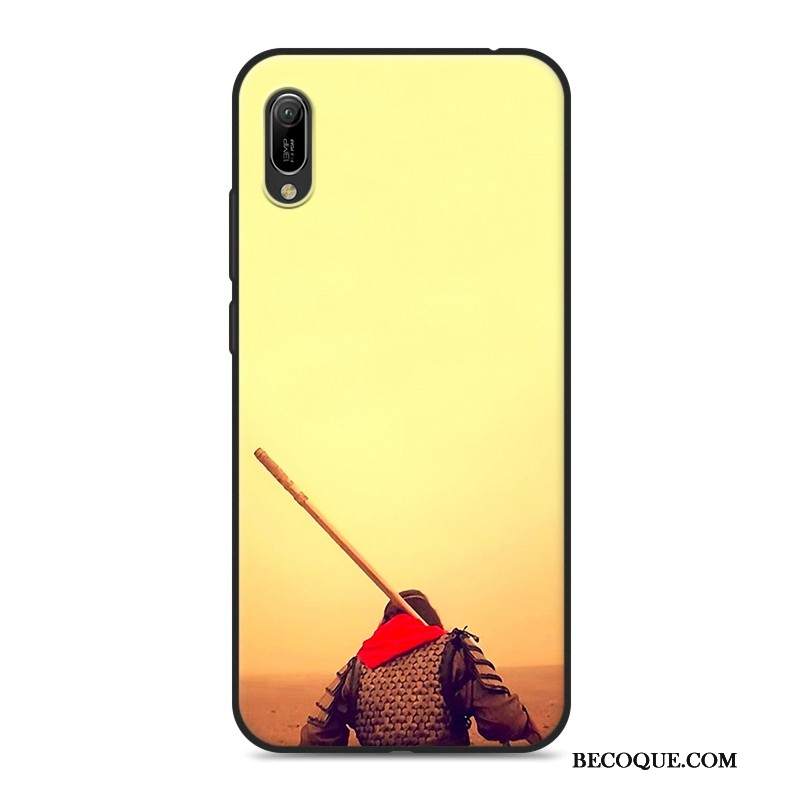 Futerał Huawei Y6 2019 Miękki Zakochanina Telefon, Etui Huawei Y6 2019 Kreatywne Czarny