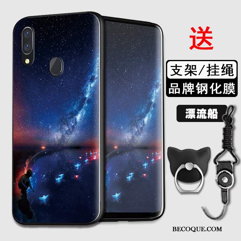 Futerał Huawei Y7 2019 Torby Na Telefon Zakochani, Etui Huawei Y7 2019 Silikonowe Niebieski Dostosowane