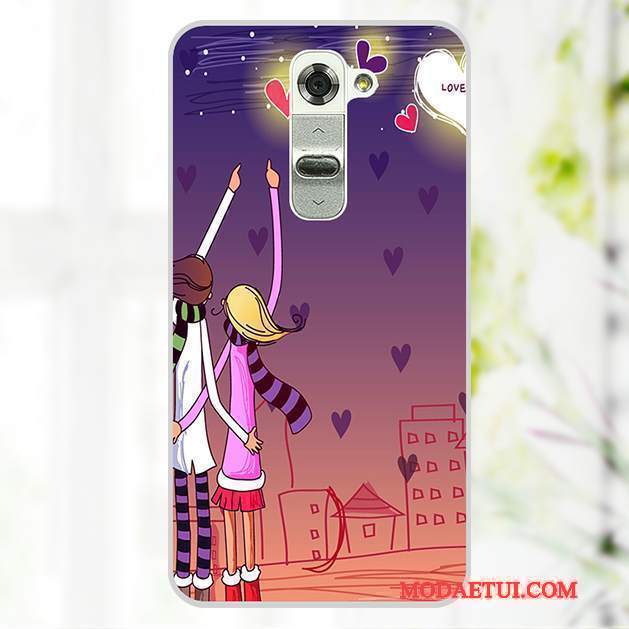 Futerał Lg G2 Kolor Tylna Pokrywana Telefon, Etui Lg G2 Kreskówka Różowe