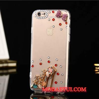 Futerał Lg G2 Rhinestone Tendencja Czerwony, Etui Lg G2 Luksusowy Na Telefon