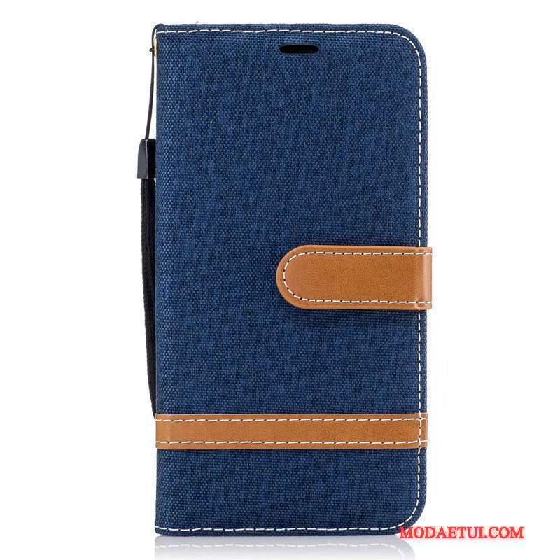 Futerał Lg G6 Skóra Szary Denim, Etui Lg G6 Ochraniacz