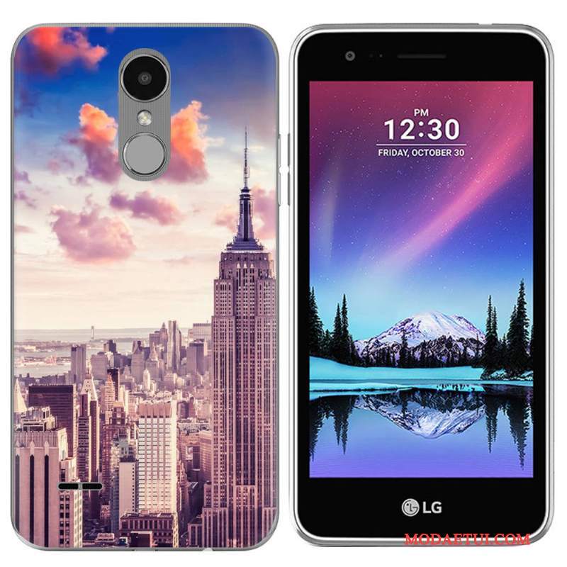 Futerał Lg K4 2017 Kreatywne Na Telefon Europa, Etui Lg K4 2017 Silikonowe Purpurowy Sceneria