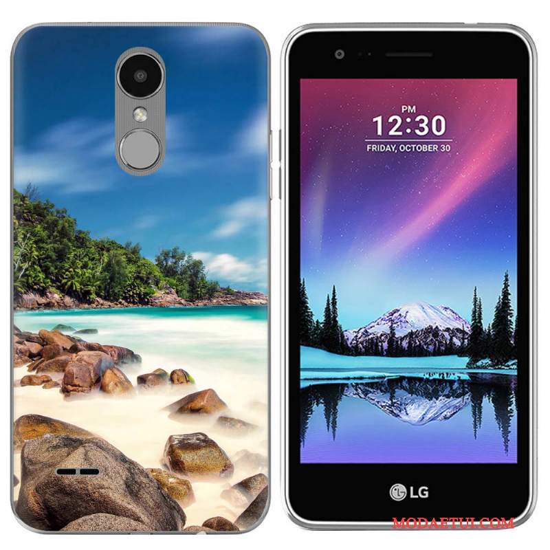 Futerał Lg K4 2017 Kreatywne Na Telefon Europa, Etui Lg K4 2017 Silikonowe Purpurowy Sceneria