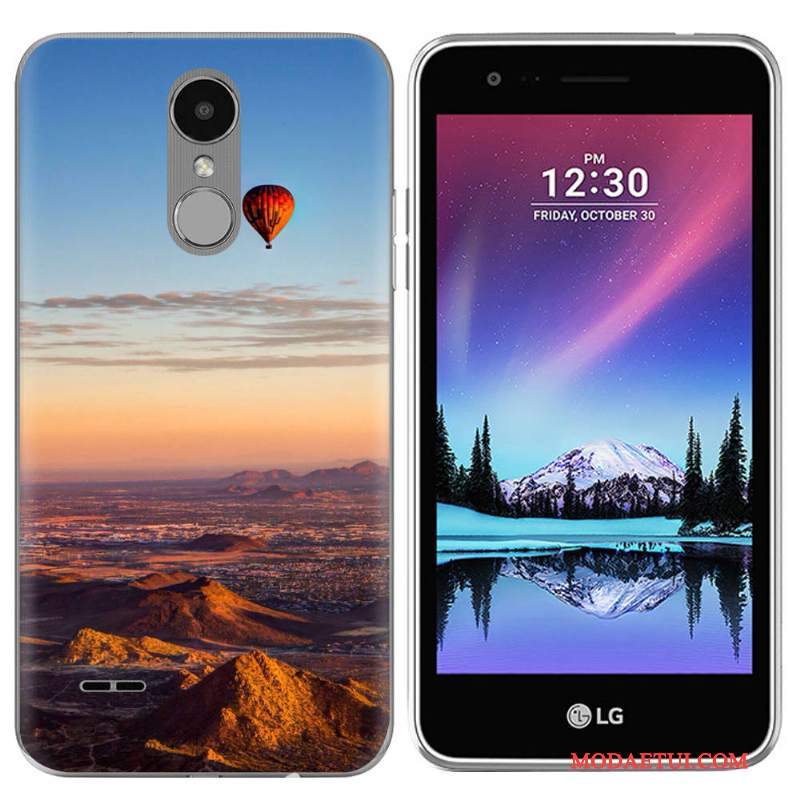 Futerał Lg K4 2017 Kreatywne Na Telefon Europa, Etui Lg K4 2017 Silikonowe Purpurowy Sceneria