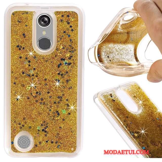 Futerał Lg K8 2017 Miękki Quicksand Anti-fall, Etui Lg K8 2017 Silikonowe Czerwony Liquid