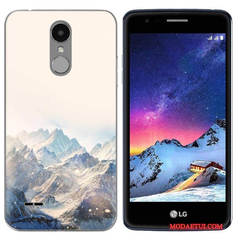 Futerał Lg K8 2017 Miękki Sceneria Biały, Etui Lg K8 2017 Silikonowe Nowyna Telefon