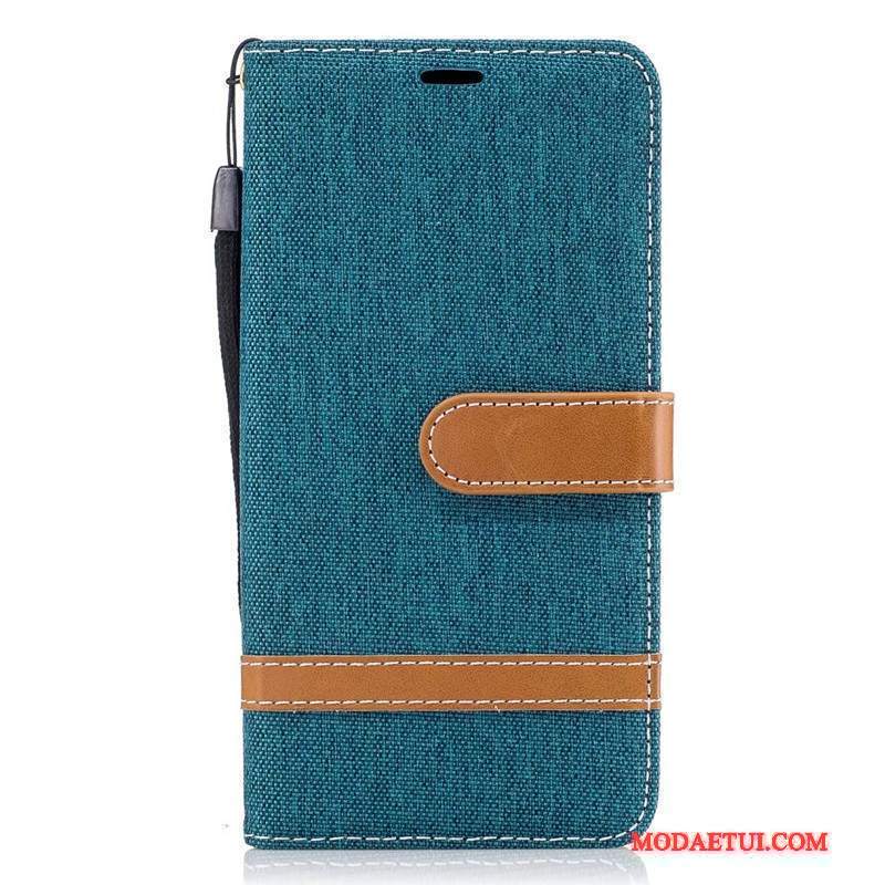 Futerał Lg K8 Pokrowce Purpurowy Denim, Etui Lg K8 Portfel