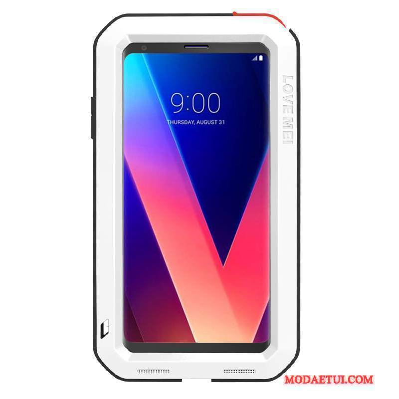 Futerał Lg V30 Metal Anti-fall Europa, Etui Lg V30 Torby Pancerz Trudno